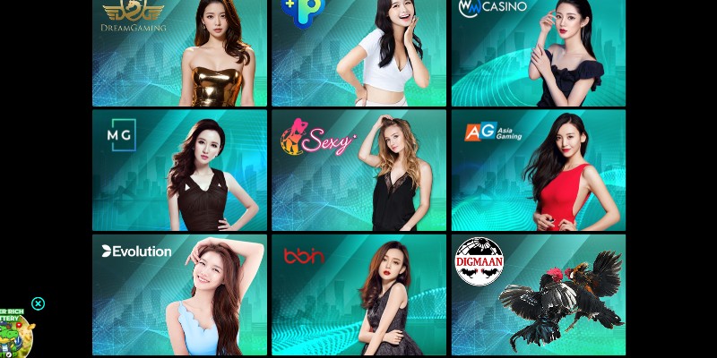 Những sảnh chơi nổi bật tại Casino 8DAY